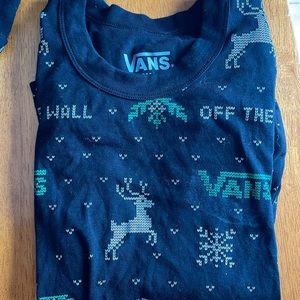 Vans x small PJ’s Black with green trees. Women’s